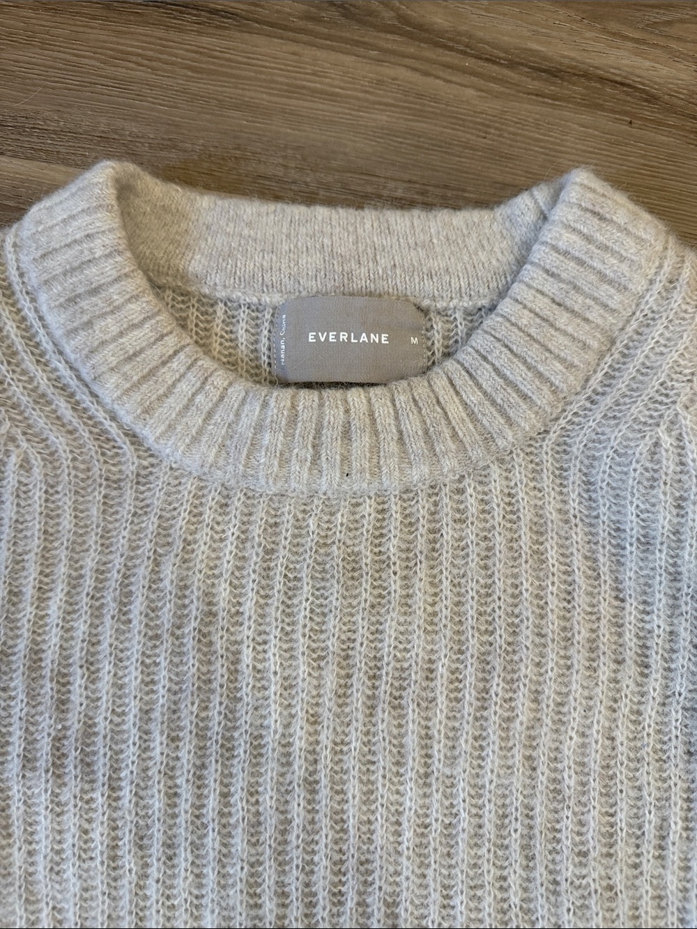 Everlane Crewneck Ribbed Alpaca Sweater - Picture 2 of 4
